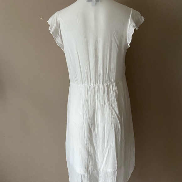 Libby Edelman Women’s White Lace Y2K Handkerchief Dress Size Large Bridal Party - Picture 2 of 9